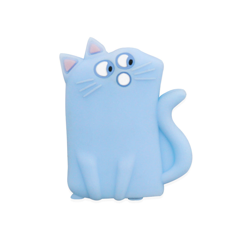 Serie de kitten de 100pcs al por mayor cuentas de silicona